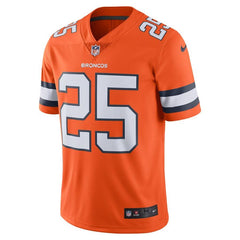 Chris Harris Jr Denver Broncos Vapor Untouchable Color Rush Limited Player Jersey - Orange 2019