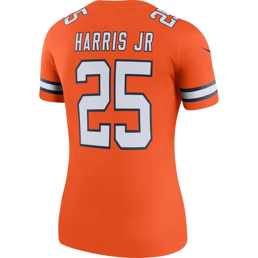 Chris Harris Jr Denver Broncos Women's Color Rush Legend Jersey - Orange 2019