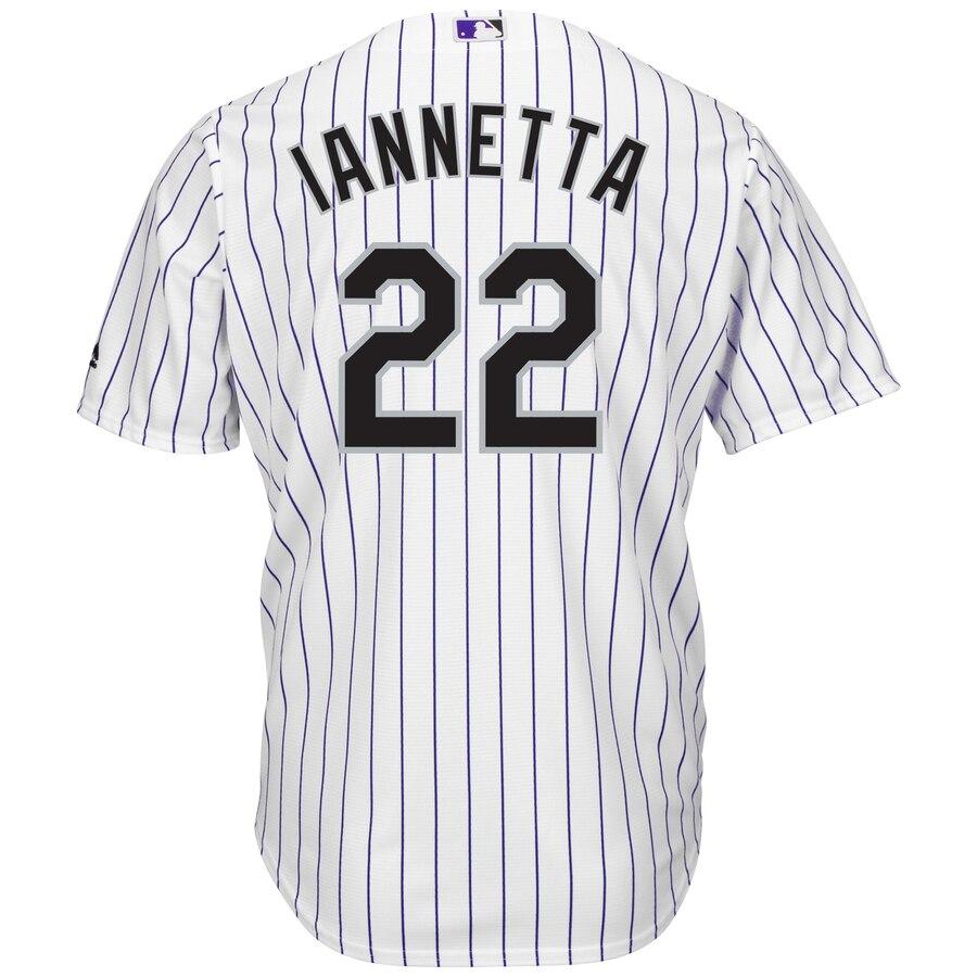 Chris Iannetta Colorado Rockies Majestic Home Cool Base Player Jersey – White 2019