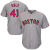 Image of Chris Sale Boston Red Sox Majestic Road Cool Base Jersey - Gray 2019