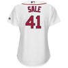 Image of Chris Sale Boston Red Sox Majestic Women's Home Cool Base Jersey - White 2019