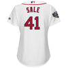 Image of Chris Sale Boston Red Sox Majestic Women's World Series Cool Base Player Jersey – White 2019