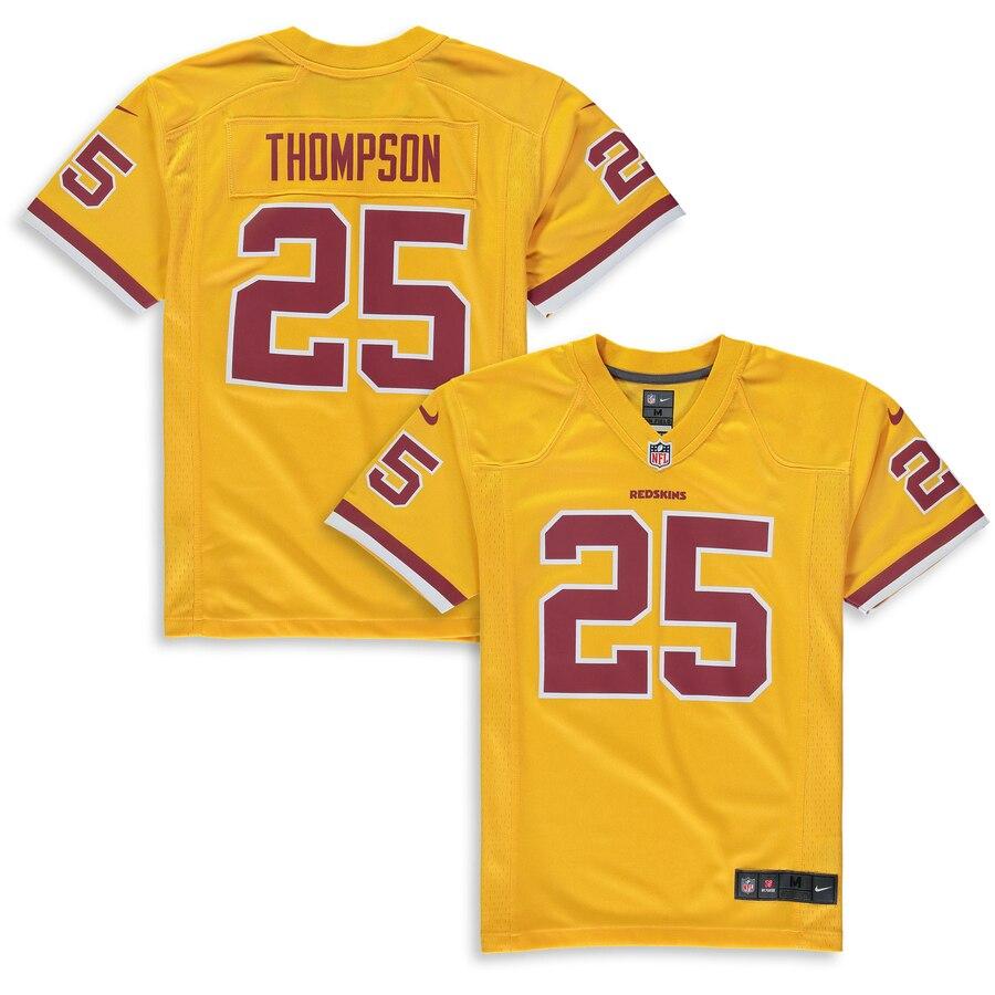Chris Thompson Washington Redskins Youth Color Rush Alternate Player Game Jersey – Gold 2019