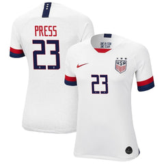 Christen Press USWNT Women's 2019 Home Vapor Match Player Jersey – White 2019