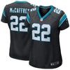 Image of Christian McCaffrey Carolina Panthers Women's Game Jersey - Black 2019