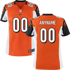 Cincinnati Bengals Women's Custom Game Jersey - Orange 2019