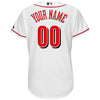 Image of Cincinnati Reds Majestic Women's Home Cool Base Custom Jersey - White 2019