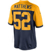 Image of Clay Matthews Green Bay Packers Limited Alternate Jersey - Navy Blue 2019