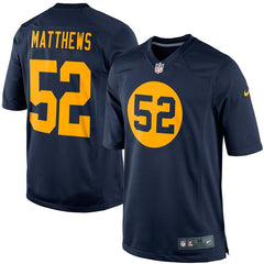 Clay Matthews Green Bay Packers Throwback Limited Jersey - Navy Blue 2019