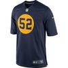 Image of Clay Matthews Green Bay Packers Throwback Limited Jersey - Navy Blue 2019