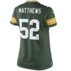 Image of Clay Matthews Green Bay Packers Women's Limited Jersey - Green 2019