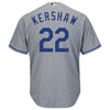 Image of Clayton Kershaw Los Angeles Dodgers Majestic World Series Cool Base Player Jersey – Gray 2019
