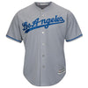 Image of Clayton Kershaw Los Angeles Dodgers Majestic World Series Cool Base Player Jersey – Gray 2019