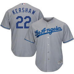 Clayton Kershaw Los Angeles Dodgers Majestic Cool Base Player Jersey - Gray 2019