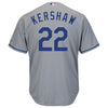 Image of Clayton Kershaw Los Angeles Dodgers Majestic Cool Base Player Jersey - Gray 2019