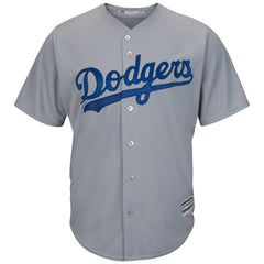 Clayton Kershaw Los Angeles Dodgers Majestic Road Official Cool Base Player Replica Jersey - Gray 2019