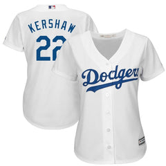 Clayton Kershaw Los Angeles Dodgers Majestic Women's Cool Base Player Jersey - White 2019