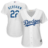 Image of Clayton Kershaw Los Angeles Dodgers Majestic Women's Cool Base Player Jersey - White 2019