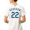 Image of Clayton Kershaw Los Angeles Dodgers Majestic Women's Cool Base Player Jersey - White 2019