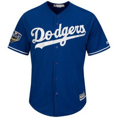 Clayton Kershaw Los Angeles Dodgers Majestic World Series Cool Base Player Jersey – Royal 2019