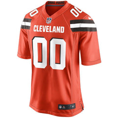 Cleveland Browns Mens Orange Custom Game Jersey 2019