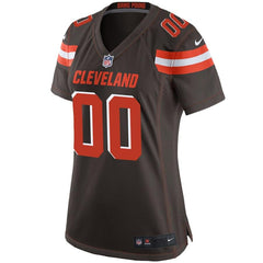 Cleveland Browns Women's Custom Game Jersey - Brown 2019