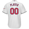Image of Cleveland Indians Majestic Home 2019 All-Star Game Patch Cool Base Custom Jersey – White 2019