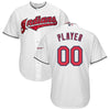 Image of Cleveland Indians Majestic Home 2019 All-Star Game Patch Cool Base Custom Jersey – White 2019