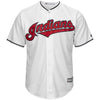 Image of Cleveland Indians Majestic Official Cool Base Francisco Lindor Player Jersey - White 2019