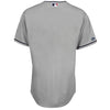 Image of Cleveland Indians Majestic Official Cool Base Jersey - Gray 2019