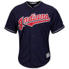 Image of Cleveland Indians Majestic Official Cool Base Jersey - Navy 2019