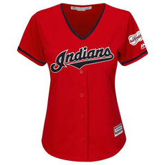 Cleveland Indians Majestic Women's Alternate 2019 All-Star Game Patch Cool Base Team Jersey – Scarlet 2019