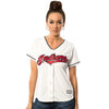 Image of Cleveland Indians Majestic Women's Cool Base Jersey - White 2019