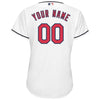 Image of Cleveland Indians Majestic Women's Home Cool Base Custom Jersey - White 2019