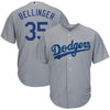 Image of Cody Bellinger Los Angeles Dodgers Majestic Cool Base Player Replica Jersey – Gray 2019