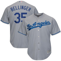 Cody Bellinger Los Angeles Dodgers Majestic Wordmark Cool Base Player Replica Jersey – Gray 2019