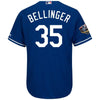 Image of Cody Bellinger Los Angeles Dodgers Majestic World Series Cool Base Player Jersey – Royal 2019