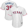Image of Cole Hamels Texas Rangers Majestic Stars &amp; Stripes Cool Base Player Jersey - White 2019