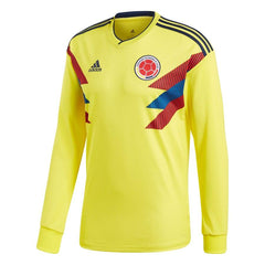 Colombia National Team Home Replica Blank Long Sleeve Jersey - Yellow 2019