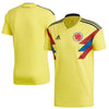 Image of Colombia National Team Youth Home Replica Blank Jersey - Yellow 2019