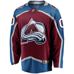 Colorado Avalanche Home Breakaway Custom Jersey - Maroon 2019