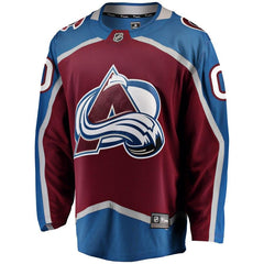 Colorado Avalanche Youth Home Breakaway Custom Jersey - Maroon 2019