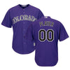 Image of Colorado Rockies Majestic Alternate Cool Base Custom Jersey - Purple 2019