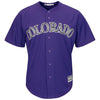 Image of Colorado Rockies Majestic Alternate Cool Base Custom Jersey - Purple 2019