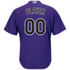 Image of Colorado Rockies Majestic Alternate Cool Base Custom Jersey - Purple 2019