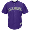 Image of Colorado Rockies Majestic Alternate Official Cool Base Team Replica Jersey - Purple 2019