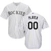 Image of Colorado Rockies Majestic Home Cool Base Custom Jersey - White 2019
