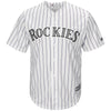 Image of Colorado Rockies Majestic Home Cool Base Custom Jersey - White 2019