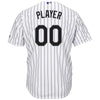 Image of Colorado Rockies Majestic Home Cool Base Custom Jersey - White 2019