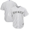 Image of Colorado Rockies Majestic Home Official Cool Base Team Jersey - White 2019